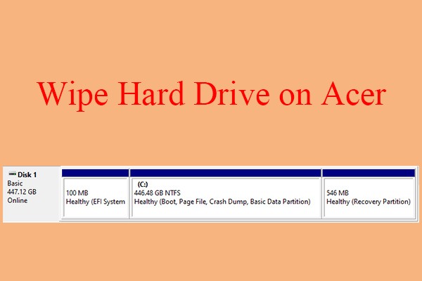 How to Wipe Hard Drive on Acer Laptop with a Full Tutorial