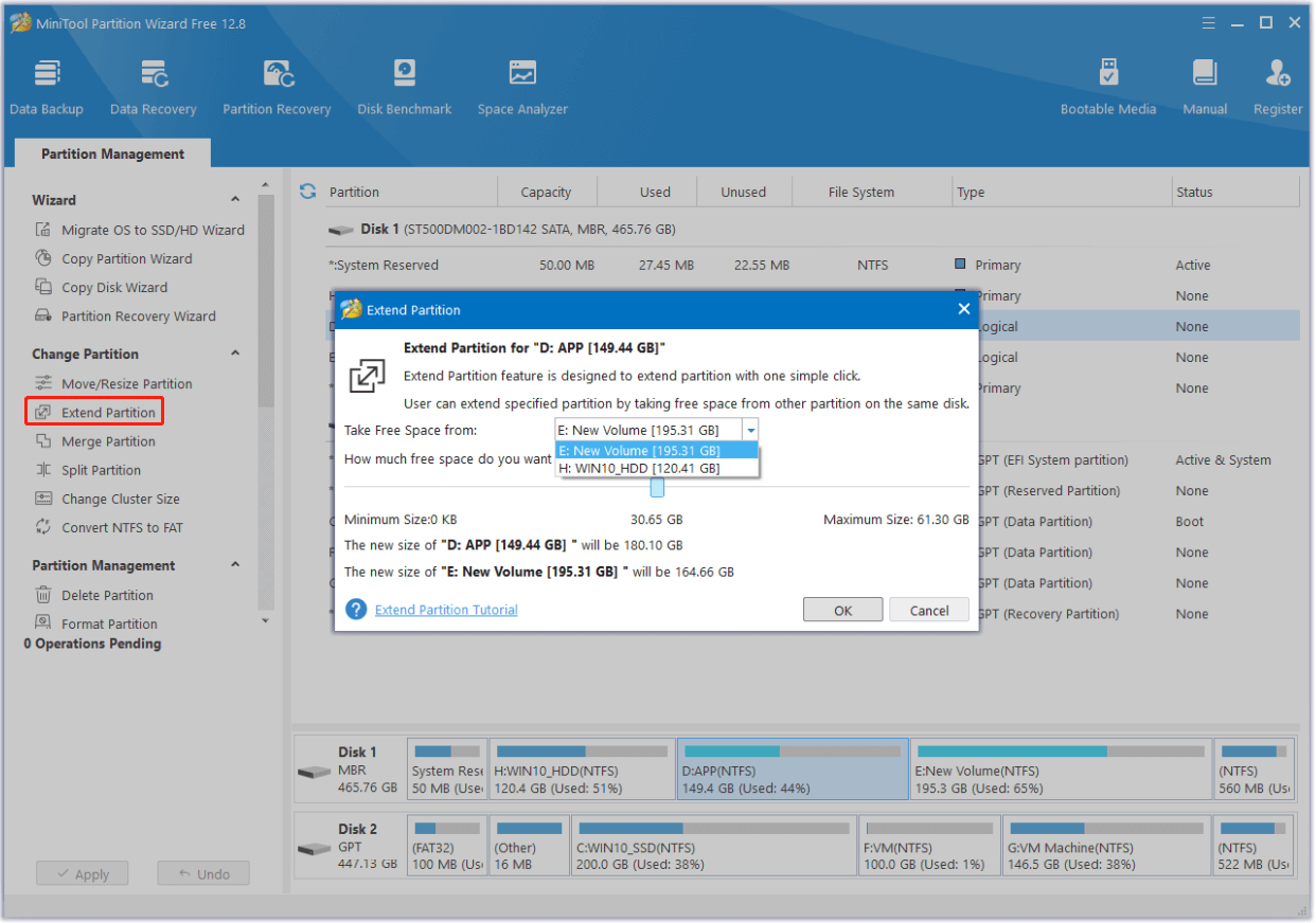 use MiniTool Partition Wizard