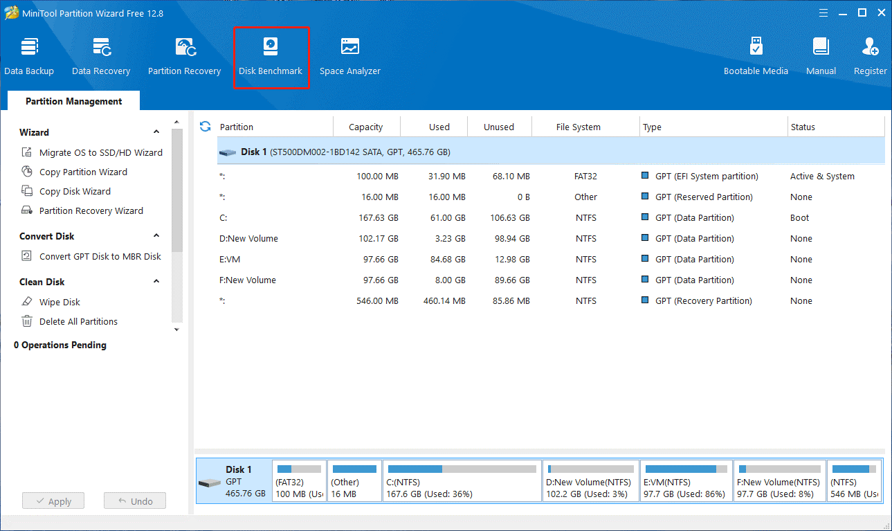 click Disk Benchmark