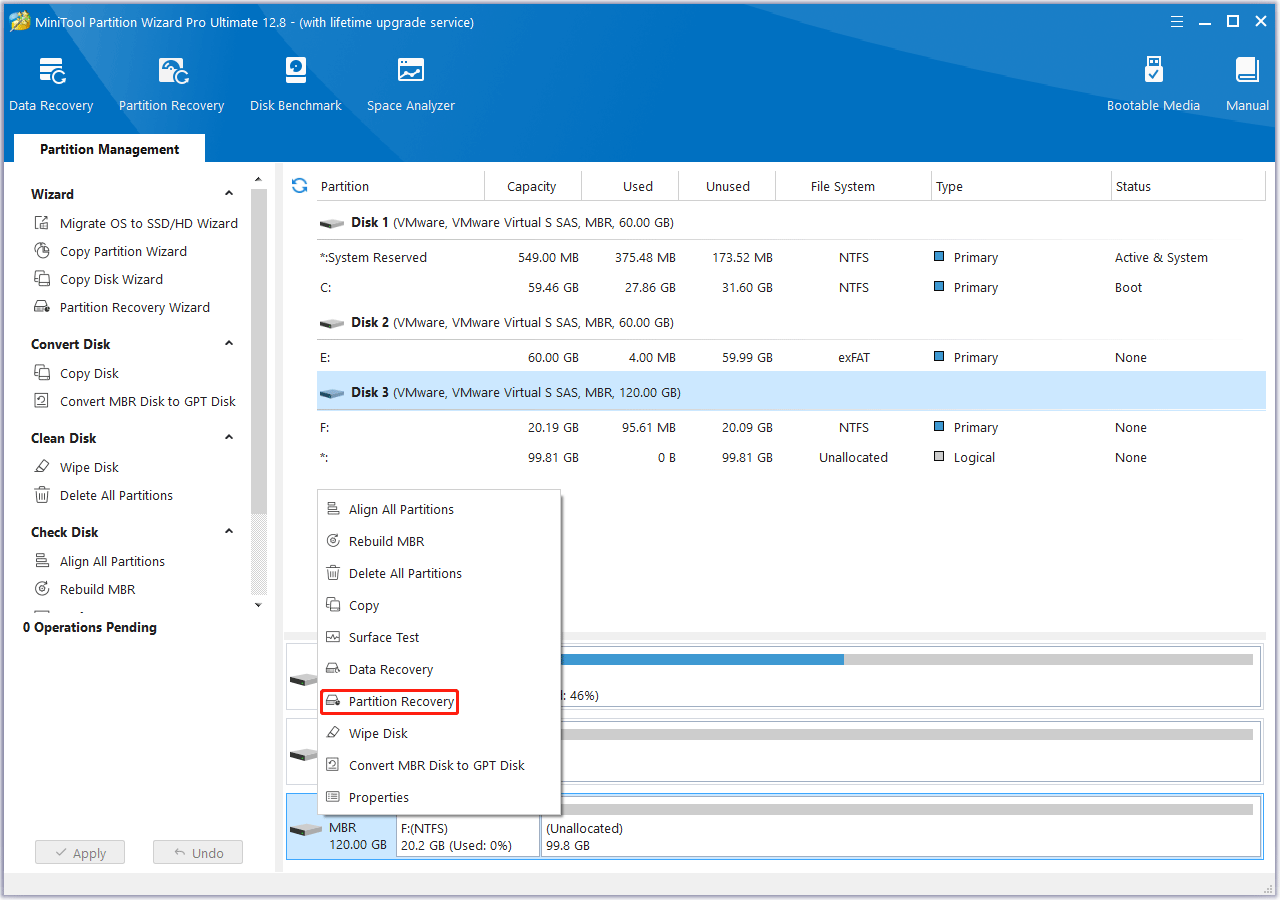 choose Partition Recovery