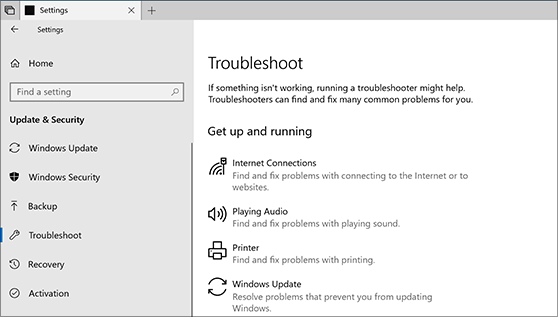 run Windows Update Troubleshooter