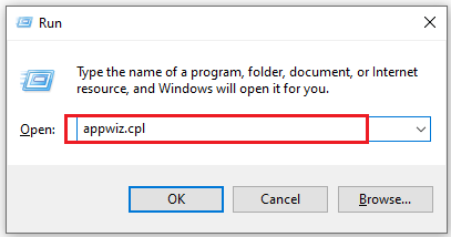 type appwiz.cpl