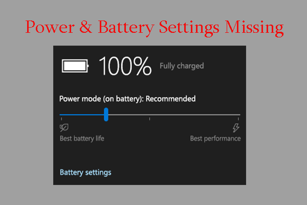 [Tutorial] Fix Power & Battery Settings Missing in Windows 11