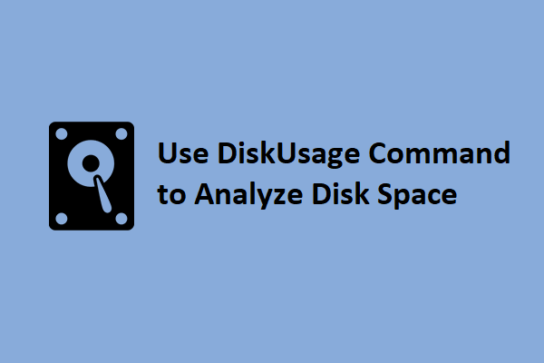 Analyzing Drive Space with the DiskUsage Command