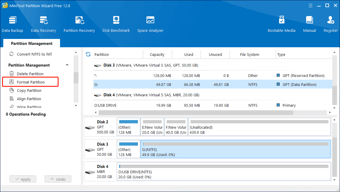 click Format Partition