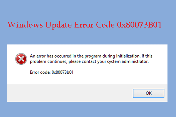 [Tutorial] Fix Error Code 0x80073B01 When Update Windows