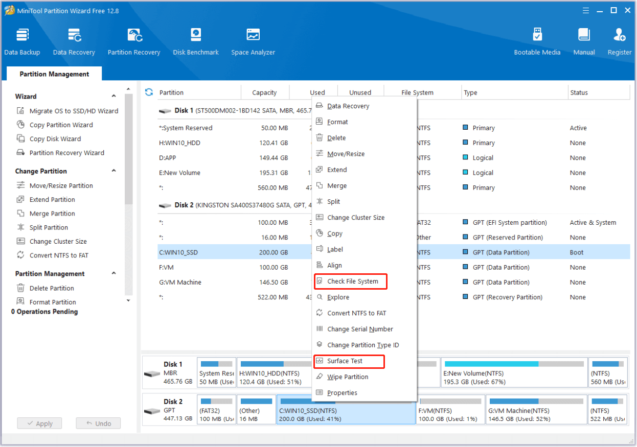 use MiniTool Partition Wizard