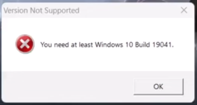 God of War Ragnarok error you need at least Windows 10 Build 19041