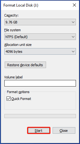 format partition