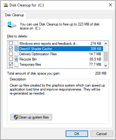 clear DirectX shader cache