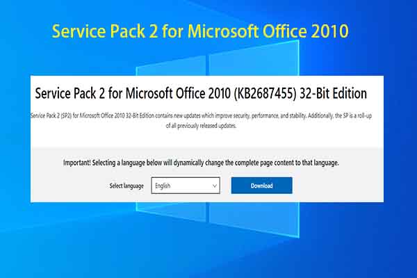 Download Service Pack 2 for Microsoft Office 2010 (32 & 64-Bit)