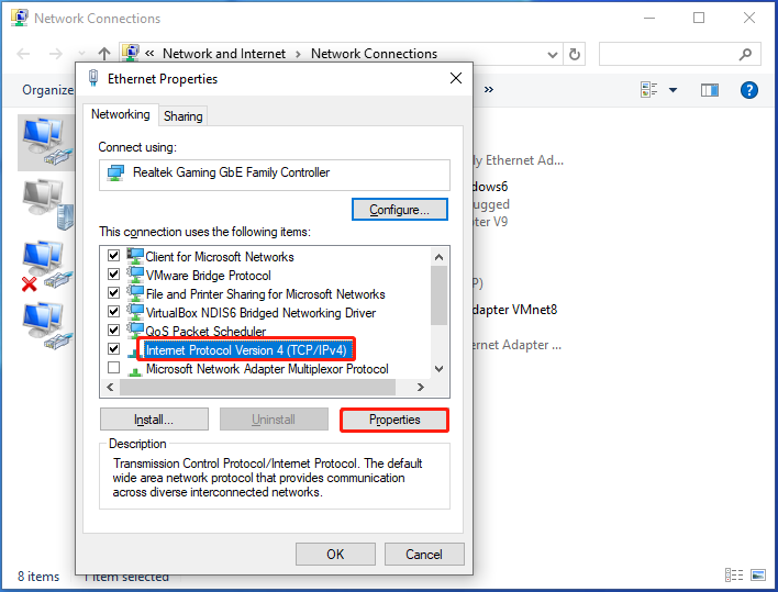 open Properties of IPv4