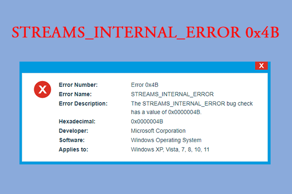 How to Fix STREAMS_INTERNAL_ERROR 0x4B [Full Guide]