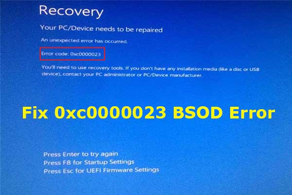 How to Fix the 0xc0000023 BSOD Error on a Windows PC?