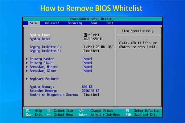 What Is BIOS Whitelist and How to Remove It