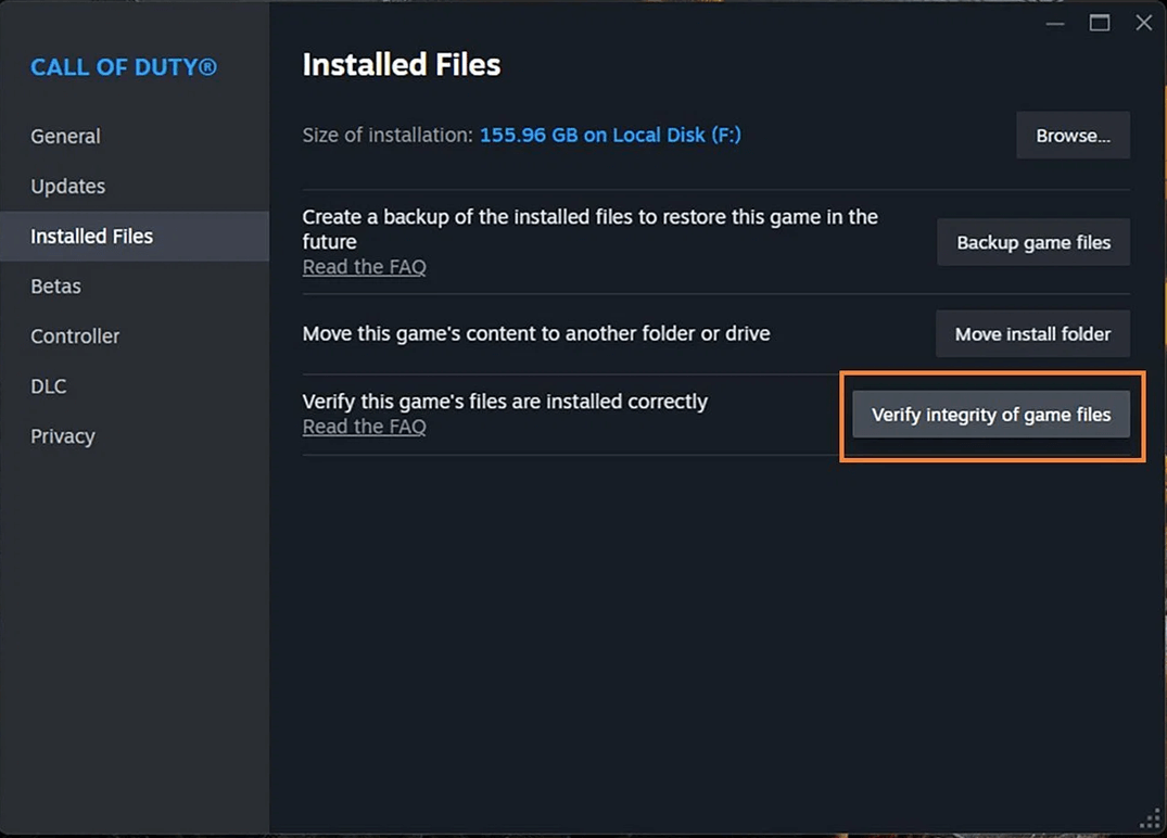 verify integrity of game files