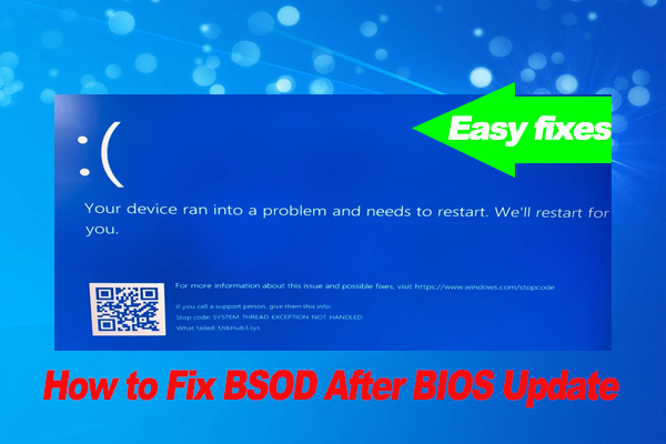 How to Fix BSOD After BIOS Update Windows 11/10