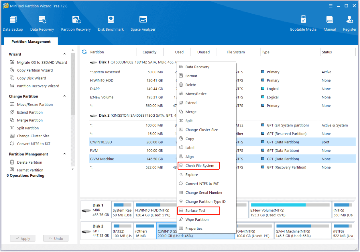 use MiniTool Partition Wizard