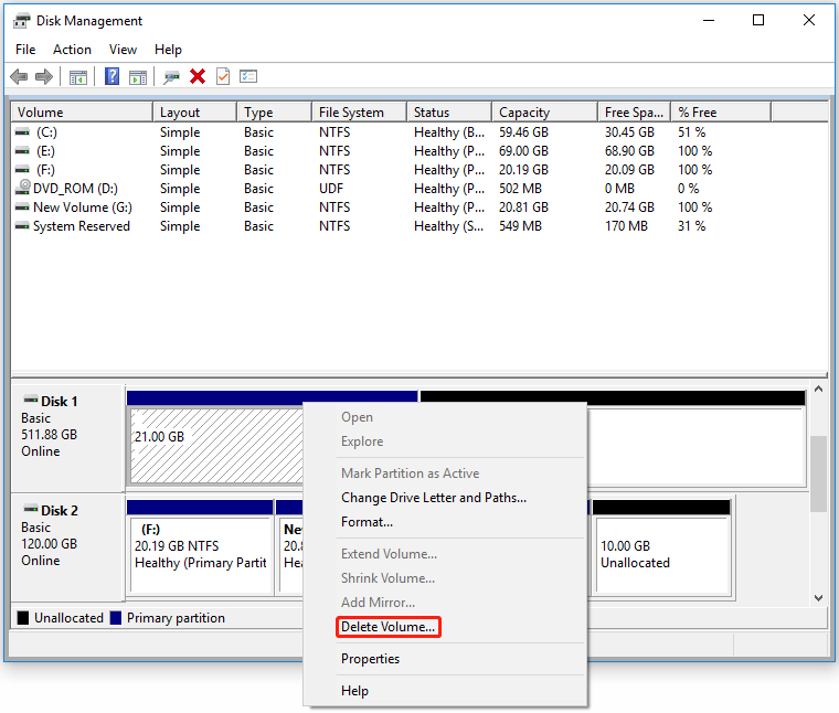 delete Ext4 partition with Disk Management