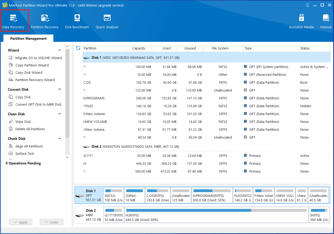 click Partition Magic Data Recovery