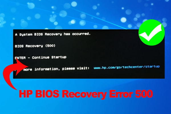 How to Fix HP BIOS Recovery Error 500 on Windows 11/10