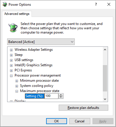 check processor power management