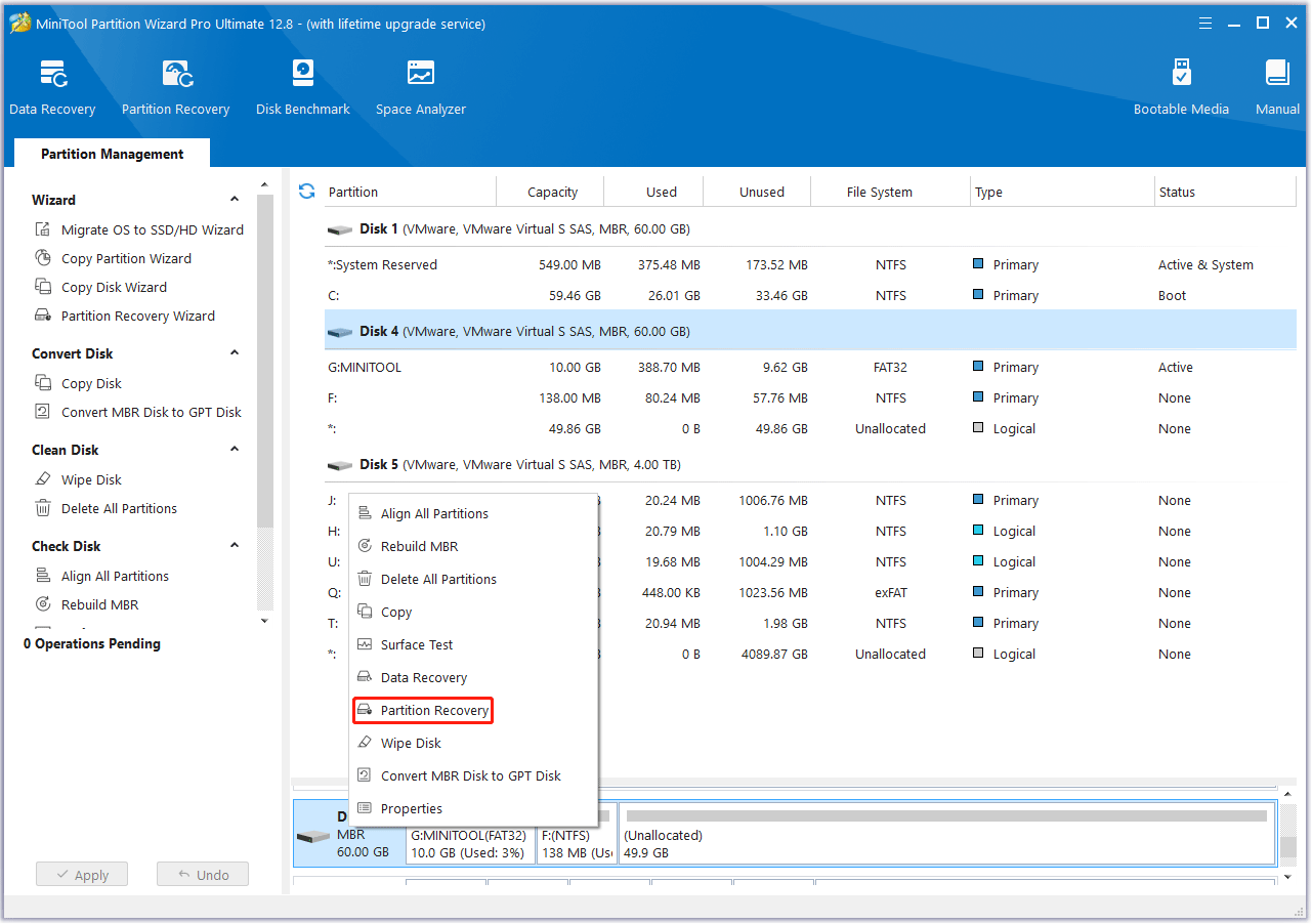 choose Partition Recovery