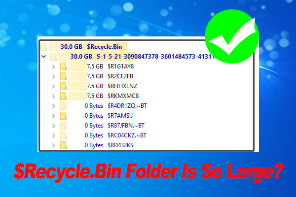 How to Fix $Recycle.Bin Folder Large on Windows 11/10