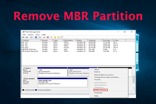 Want to Remove MBR Partition on Windows 11/10? [3 Ways]