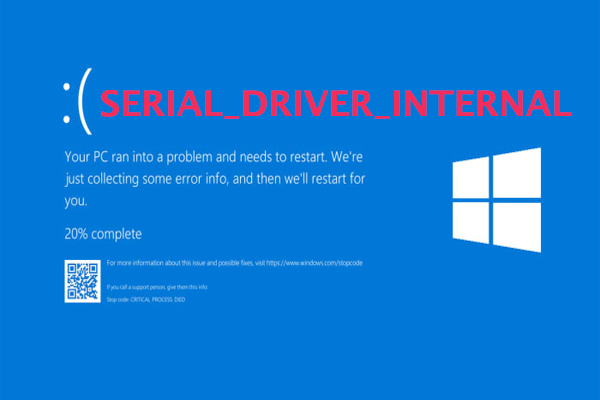 How to Fix the SERIAL_DRIVER_INTERNAL BSOD Error?