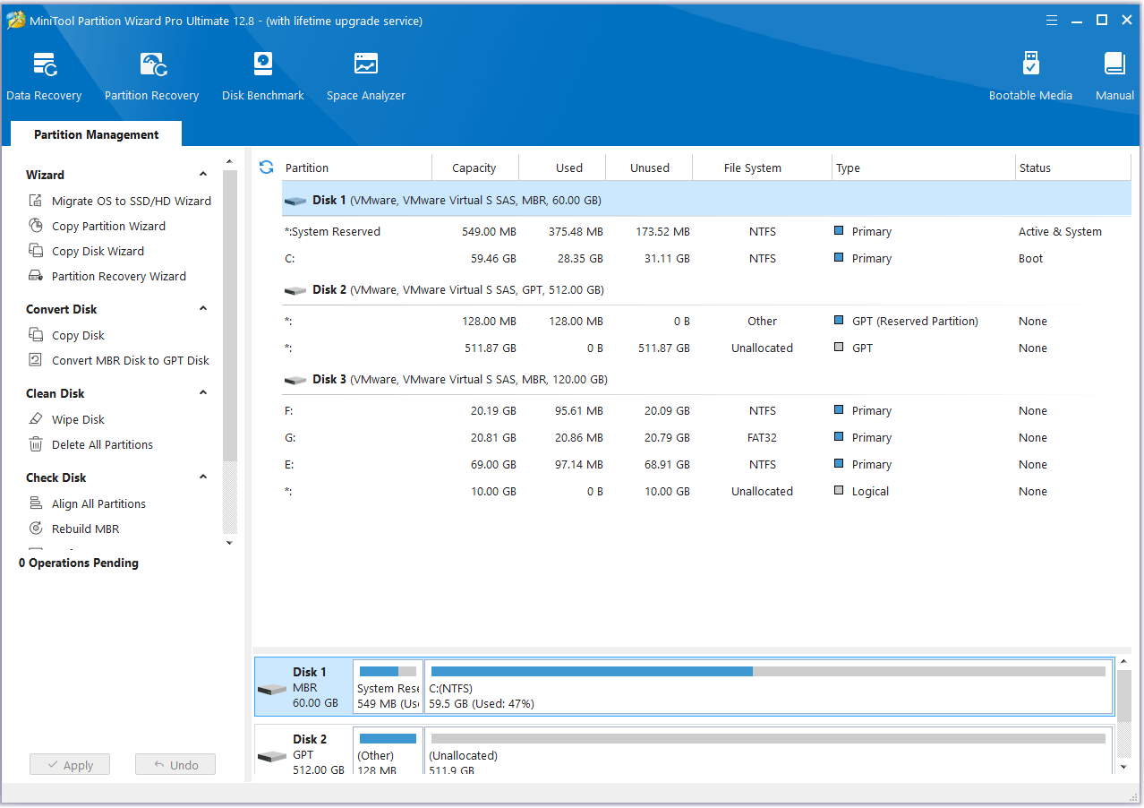 optimize SSD with MiniTool Partition Wizard