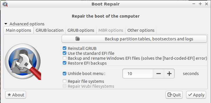 install Boot Repair