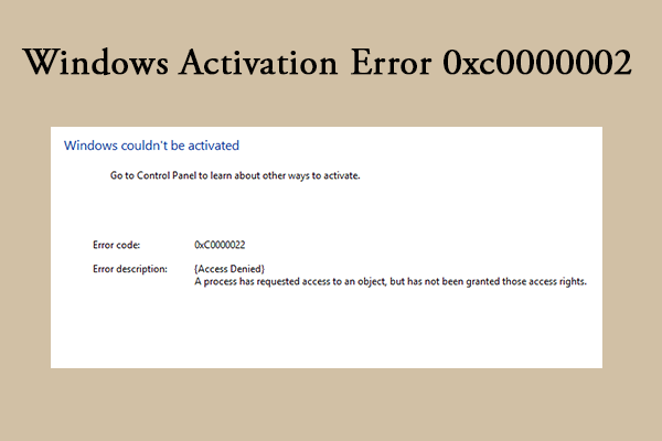 Fix Windows Activation Error 0xc0000002 [A Step-by-Step Guide]