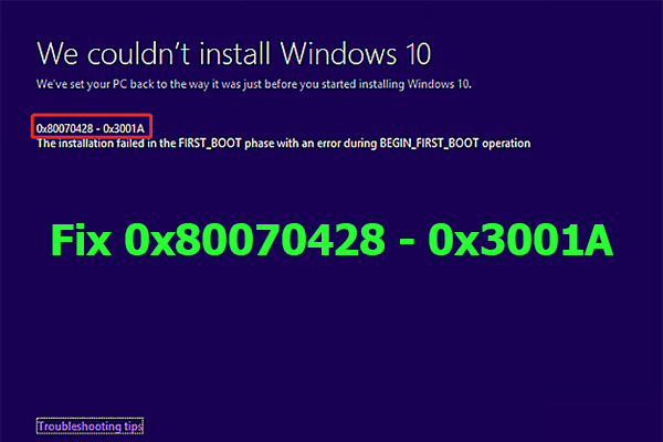 0x80070428 – 0x3001A: What Can You Do to Fix the Error?