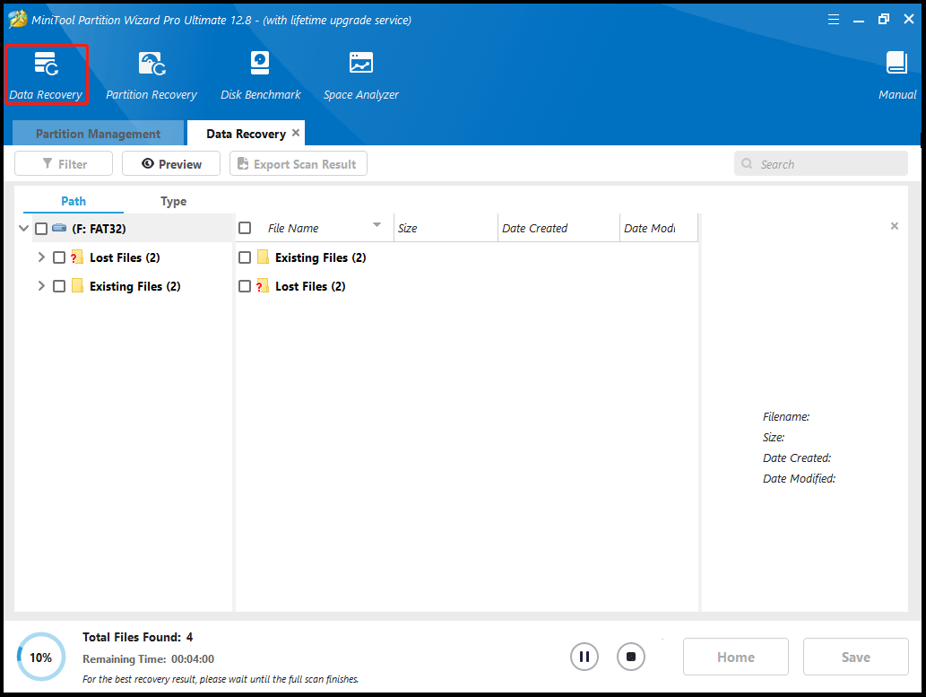 recover data with MiniTool Partition Wizard