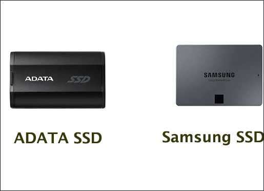 ADATA and Samsung SSD