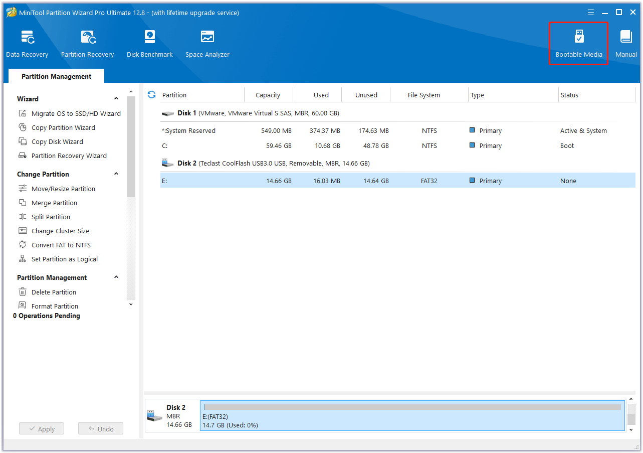 MiniTool Partition Wizard Bootable Media