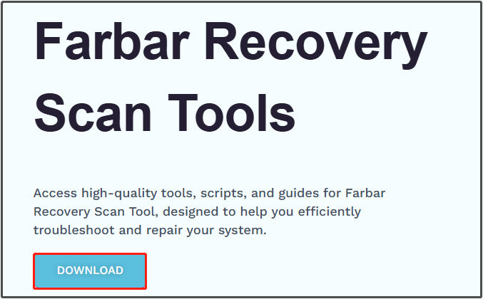 download Farbar Recovery Scan Tool