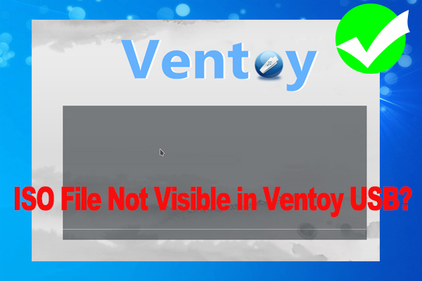 How to Fix ISO File Not Visible in Ventoy USB Windows? [3 Ways]