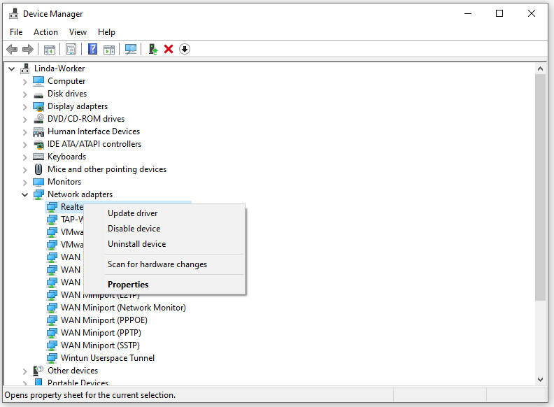 update network driver