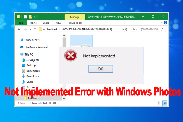 How to Fix the Not Implemented Error with Windows Photos [6 Ways]