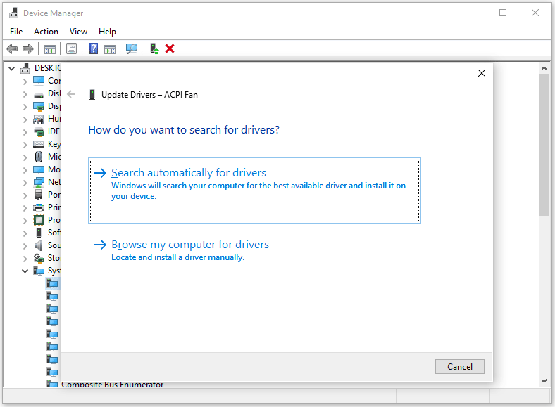 update the Windows chipset driver