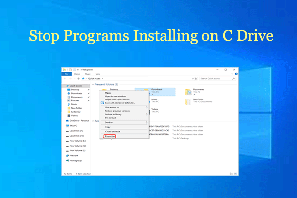 How to Stop Programs Installing on C Drive? Here’s Full Guide