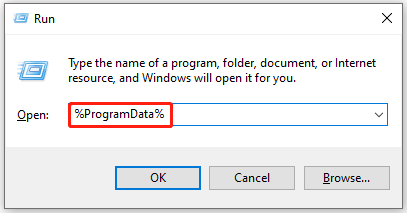 access the ProgramData