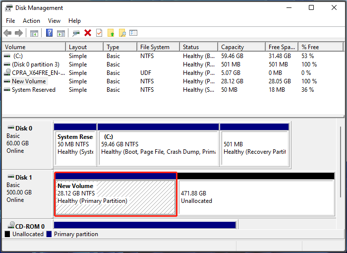 E dive letter missing in Disk Management