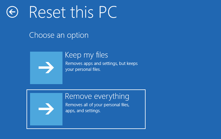 reset PC