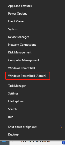 run Windows PowerShell as admin