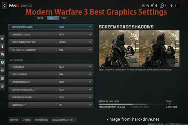 Find Modern Warfare 3 Best Graphics Settings for PC/Xbox/PS5