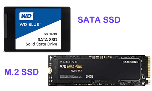 SATA SSD and M.2 SSD