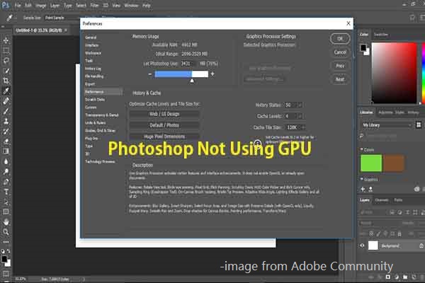 Photoshop Not Using GPU: Find the Reasons and Fixes